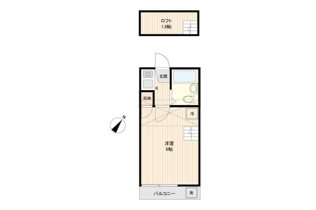 松戸市八ケ崎１丁目 アパート_間取り図