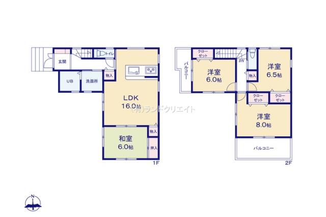 松戸市松飛台 新築1号棟_間取り図