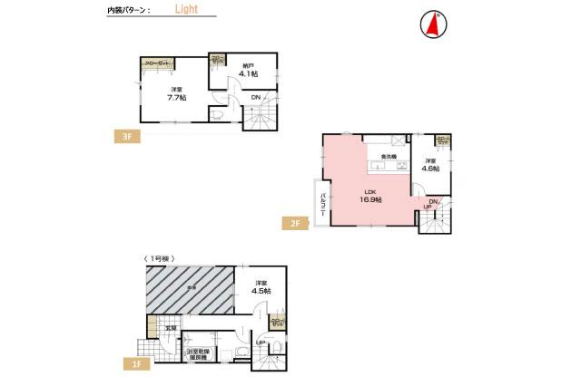 葛飾区東立石３丁目 新築１号棟_間取り図