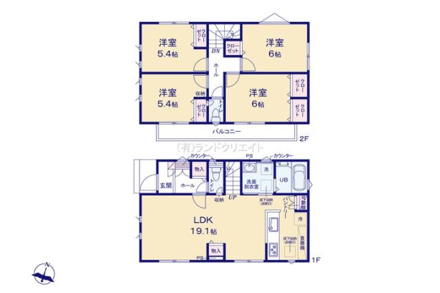 松戸市小山 新築１号棟_間取り図