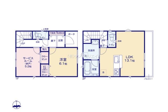 松戸市古ケ崎３丁目 新築一戸建て_間取り図