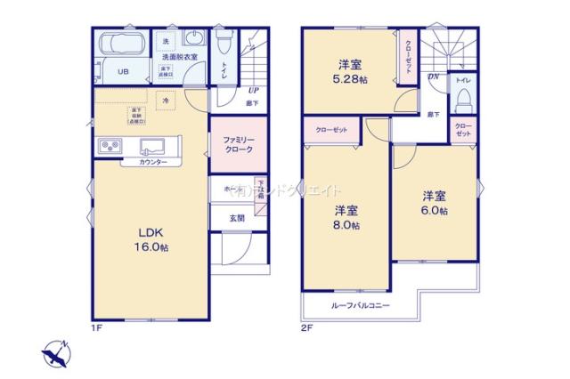 松戸市六高台６丁目 新築一戸建て_間取り図