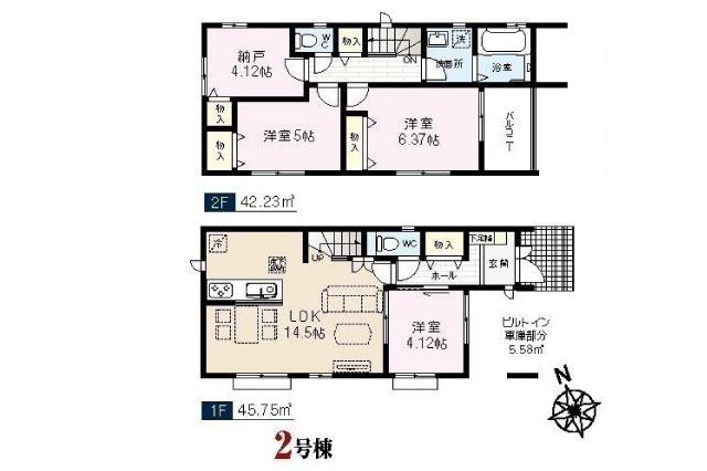 江戸川区春江町３丁目 新築２号棟_間取り図