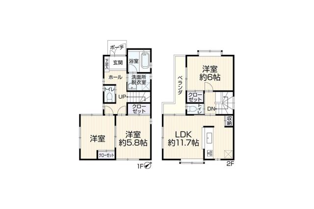 松戸市高塚新田 中古一戸建て_間取り図