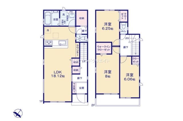 松戸市上本郷 新築一戸建て_間取り図