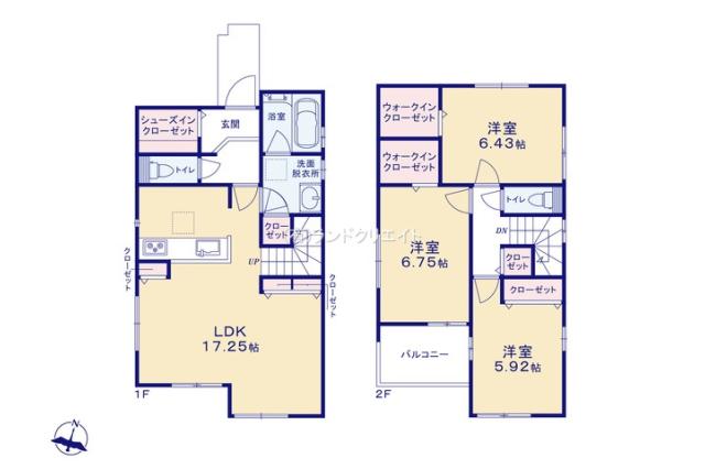 松戸市上本郷 新築１号棟_間取り図