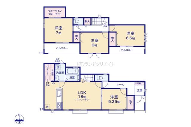 松戸市秋山 新築11期B号棟_間取り図