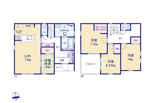 松戸市小山 新築3号棟_間取り図