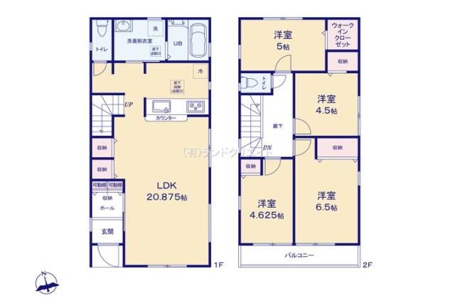 松戸市二ツ木 新築1号棟_間取り図