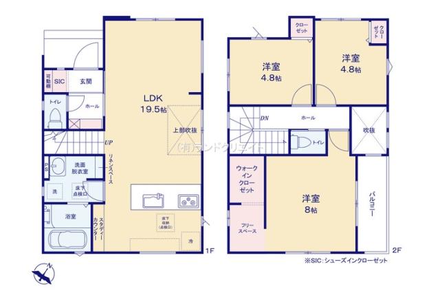 松戸市二ツ木 新築戸建_間取り図