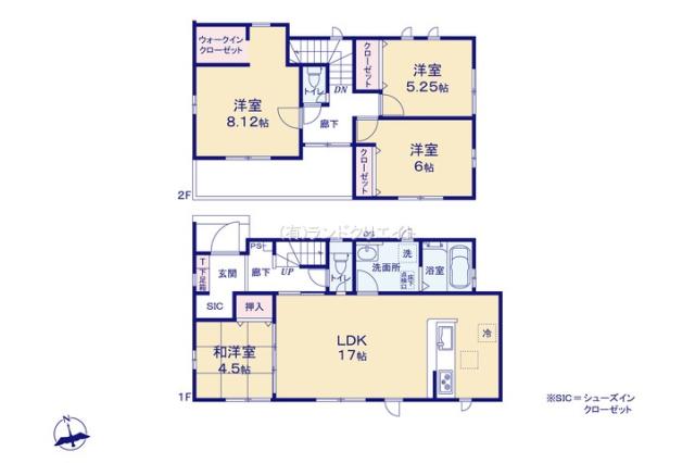 松戸市五香西２丁目 新築16期1号棟_間取り図