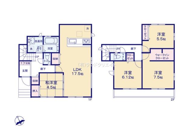 松戸市五香西２丁目 新築１５期１２号棟_間取り図