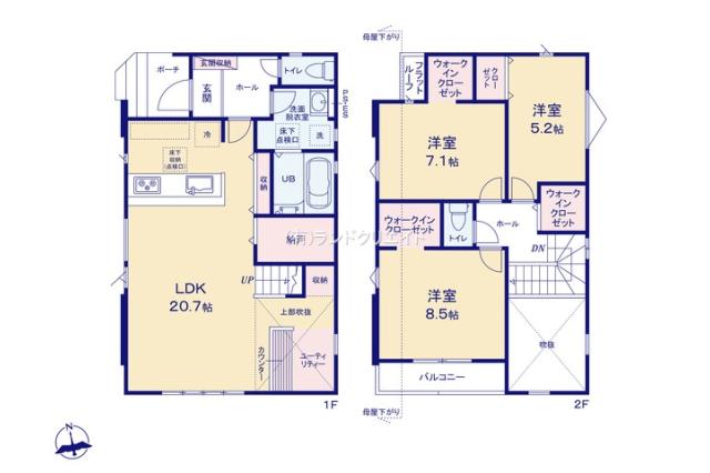 松戸市西馬橋３丁目 新築8期 2号棟_間取り図