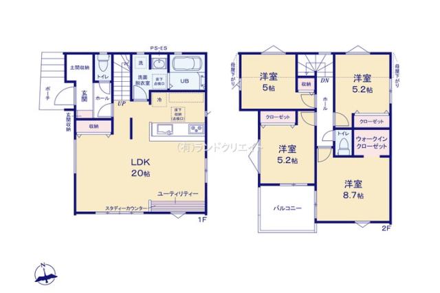 松戸市西馬橋４丁目 新築10期 1号棟_間取り図