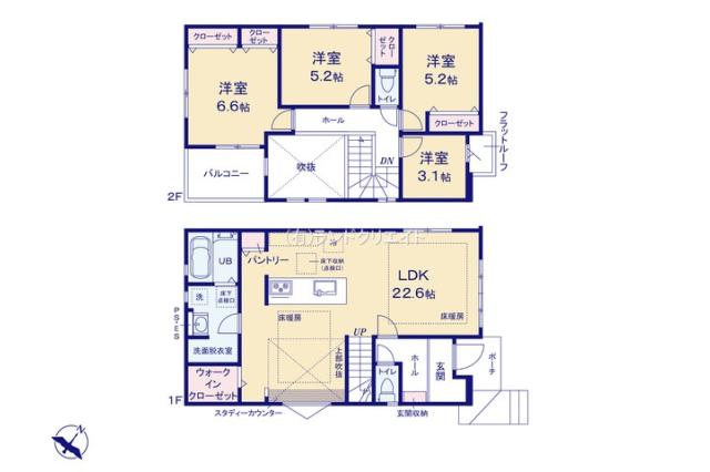 松戸市牧の原１丁目 新築7期1号棟_間取り図