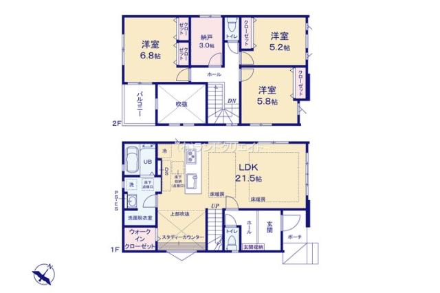 松戸市牧の原１丁目 新築戸建_間取り図