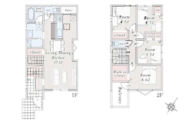 松戸市日暮 新築全9区画７号棟_間取り図