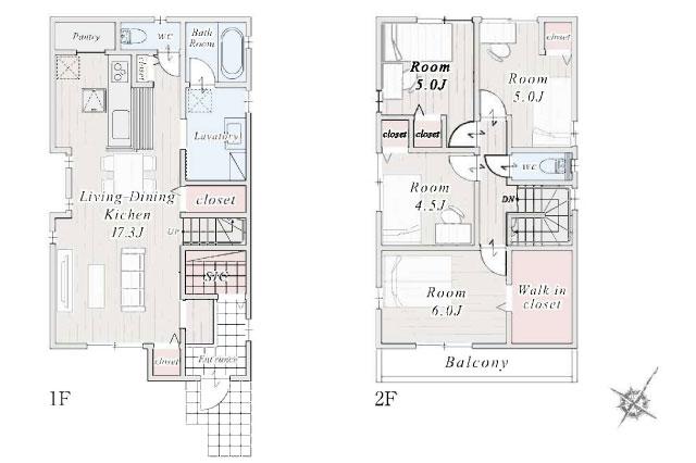 松戸市日暮 新築全9区画８号棟_間取り図