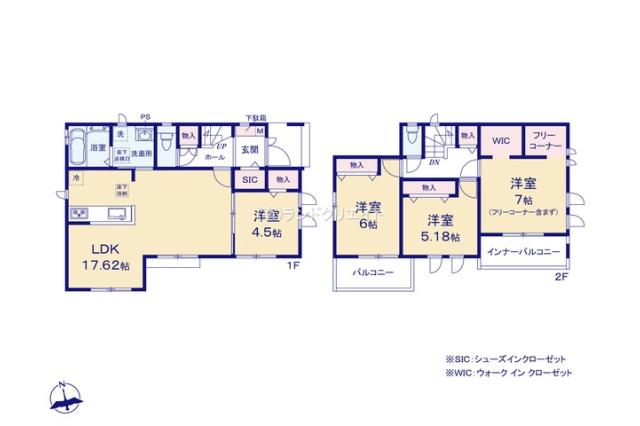 松戸市横須賀１丁目 新築全3区画３号棟_間取り図