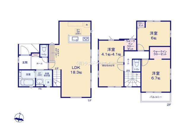 松戸市六実１丁目 新築戸建_間取り図