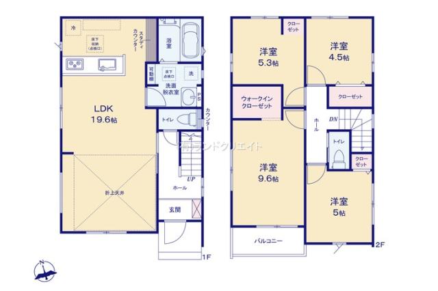 松戸市常盤平２丁目 新築7期1号棟_間取り図