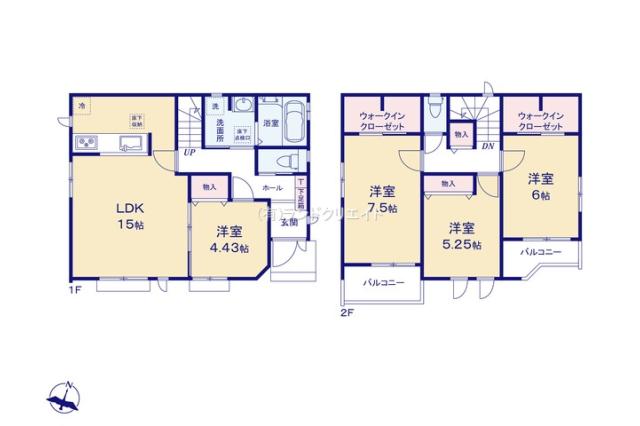 松戸市五香２丁目 新築３９期A号棟_間取り図