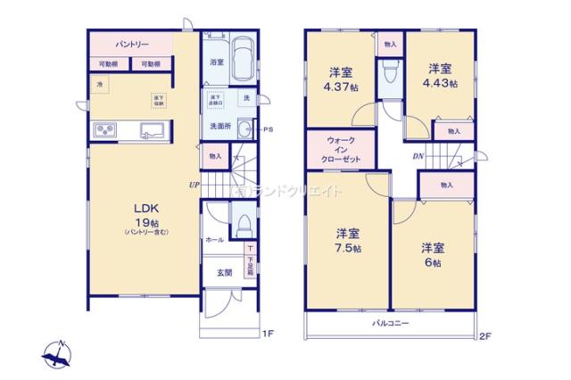 松戸市五香２丁目 新築３９期B号棟_間取り図