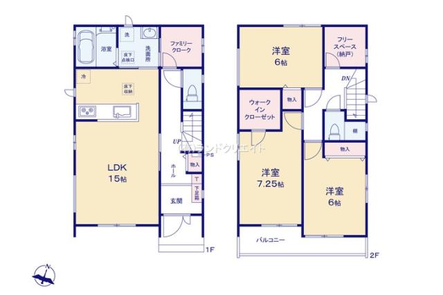 松戸市五香２丁目 新築３９期C号棟_間取り図