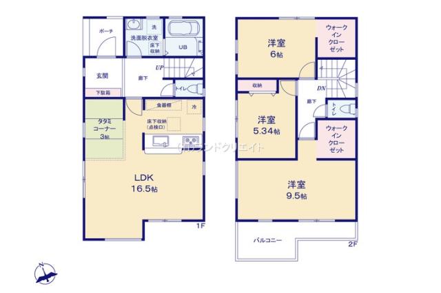 松戸市新松戸７丁目 新築1号棟_間取り図