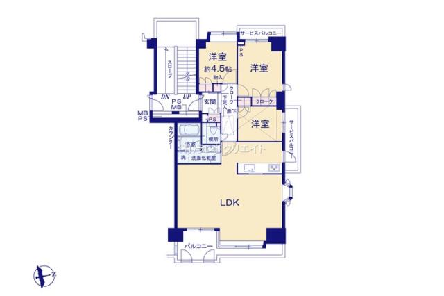 パークハウス新松戸３１１_間取り図