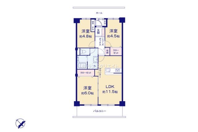 ファミール南常盤平_間取り図