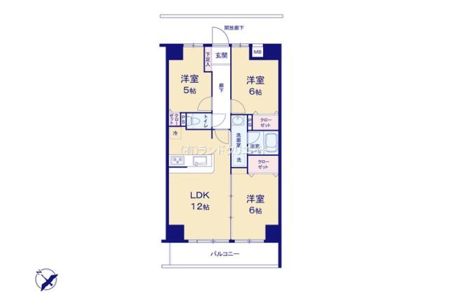 ダイアパレス松戸馬橋パークアベニュー_間取り図