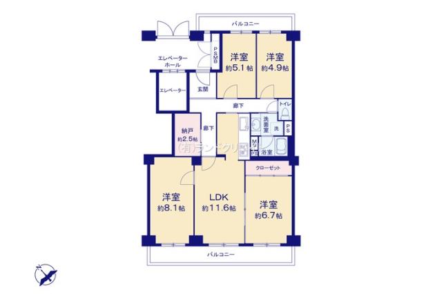 サンライトパストラル弐番街Ｂ棟_間取り図