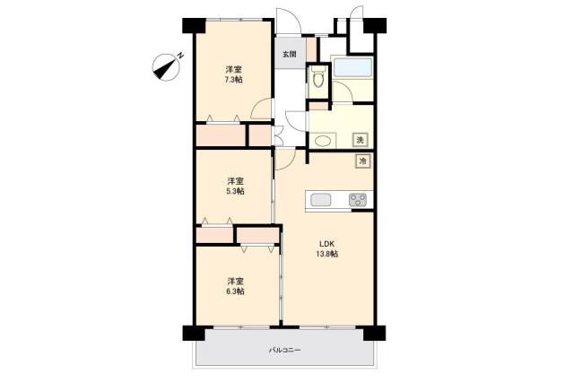 なぎさニュータウン６号棟_間取り図