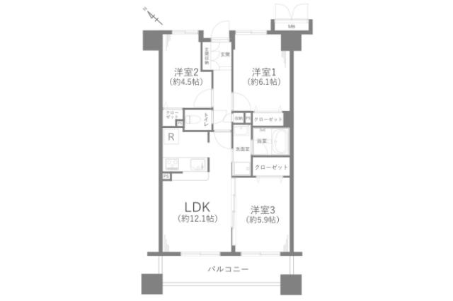 ダイアパレス小岩_間取り図