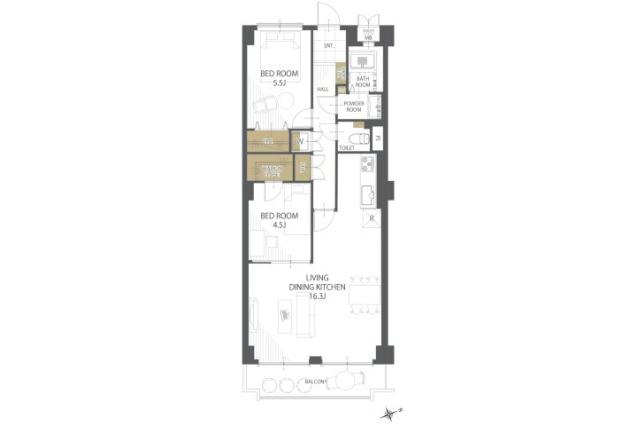 ライオンズマンション松戸_間取り図