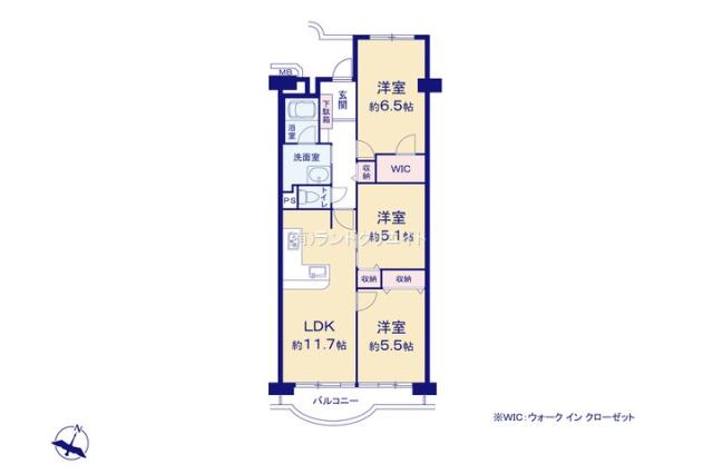 新松戸ファミールハイツ４号棟_間取り図