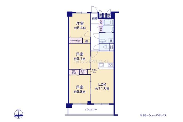 新松戸南パークハウスＡ棟_間取り図