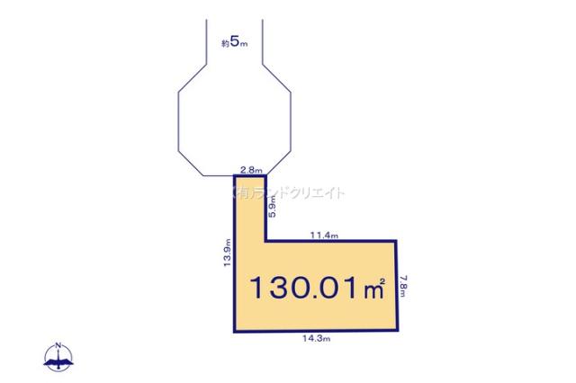 松戸市松飛台 売地6号地_間取り図