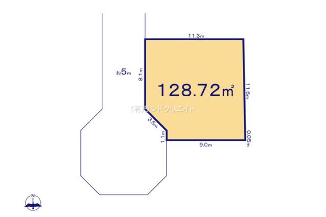 松戸市松飛台 売地 8号地_間取り図