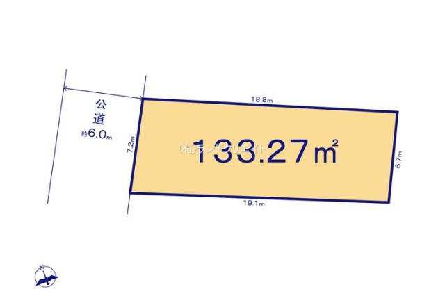 松戸市常盤平２丁目 売地１号地_間取り図